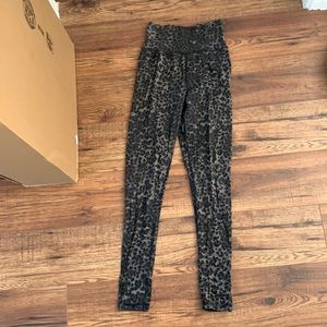 Leopard leggings Anthracite leopard